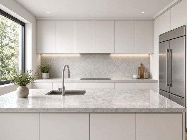 Immaculate contemporary kitchen after a professional house clean in Auckland